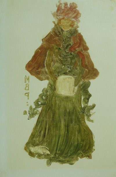The Red Cape by Maurice Brazil Prendergast